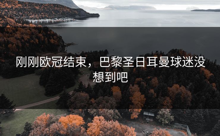 刚刚欧冠结束，巴黎圣日耳曼球迷没想到吧