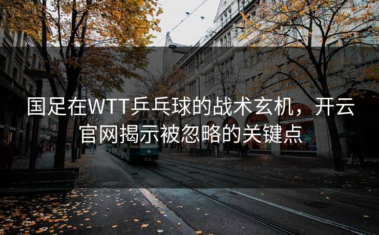 国足在WTT乒乓球的战术玄机，开云官网揭示被忽略的关键点